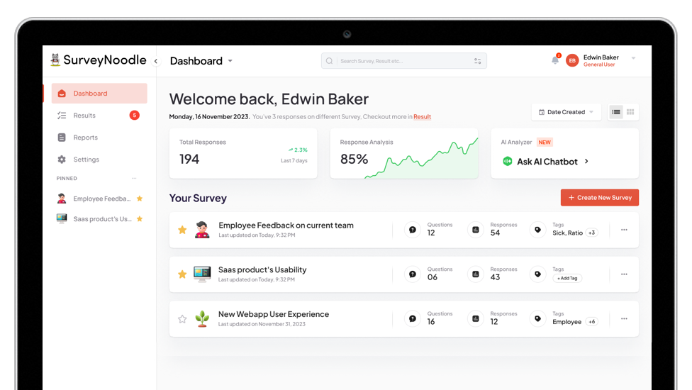 SurveyNoodle Screenshot